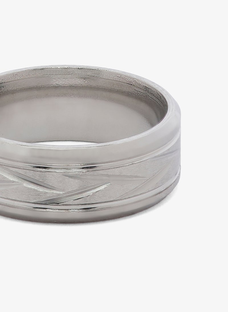 سفنتي فايف خاتم زواج بلمسة مصقولة - Image 3